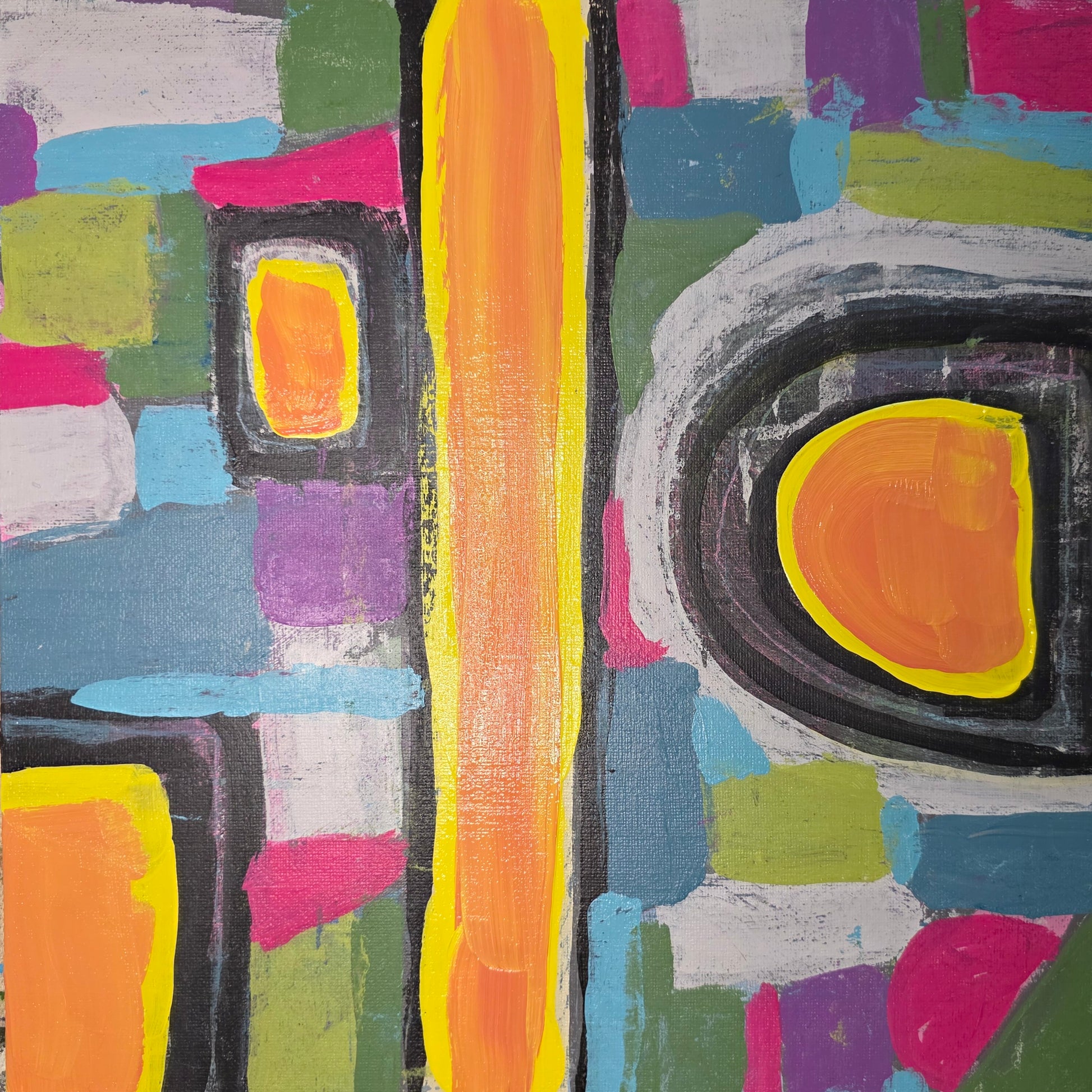 Solstice | Geometric Series | 12" x 12" | Acrylic on canvas board | 2025 | Unframed | SOLD