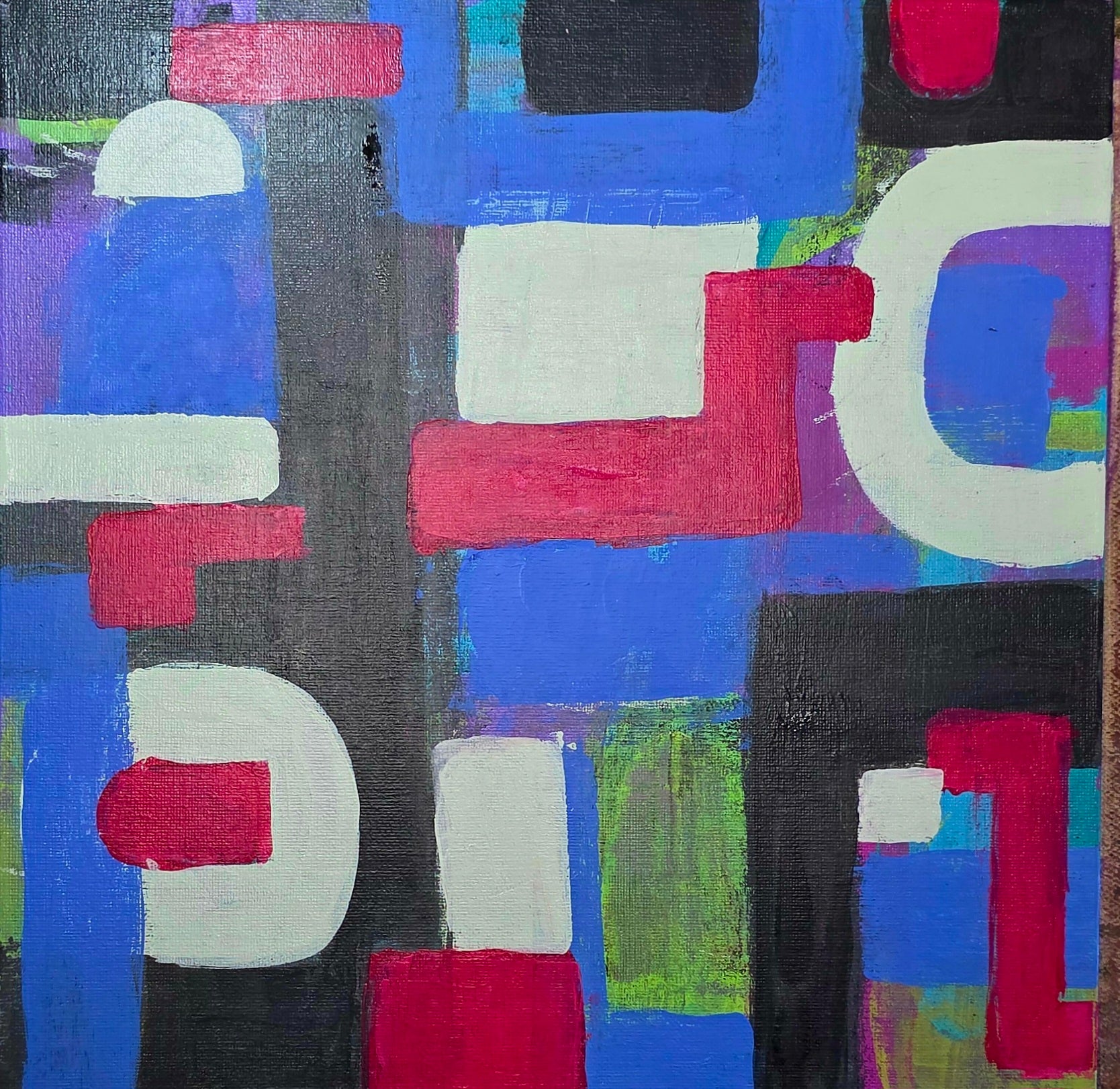 Introspection | Dot Series | 12" x 12" | Acrylic on canvas board | 2025 | Unframed