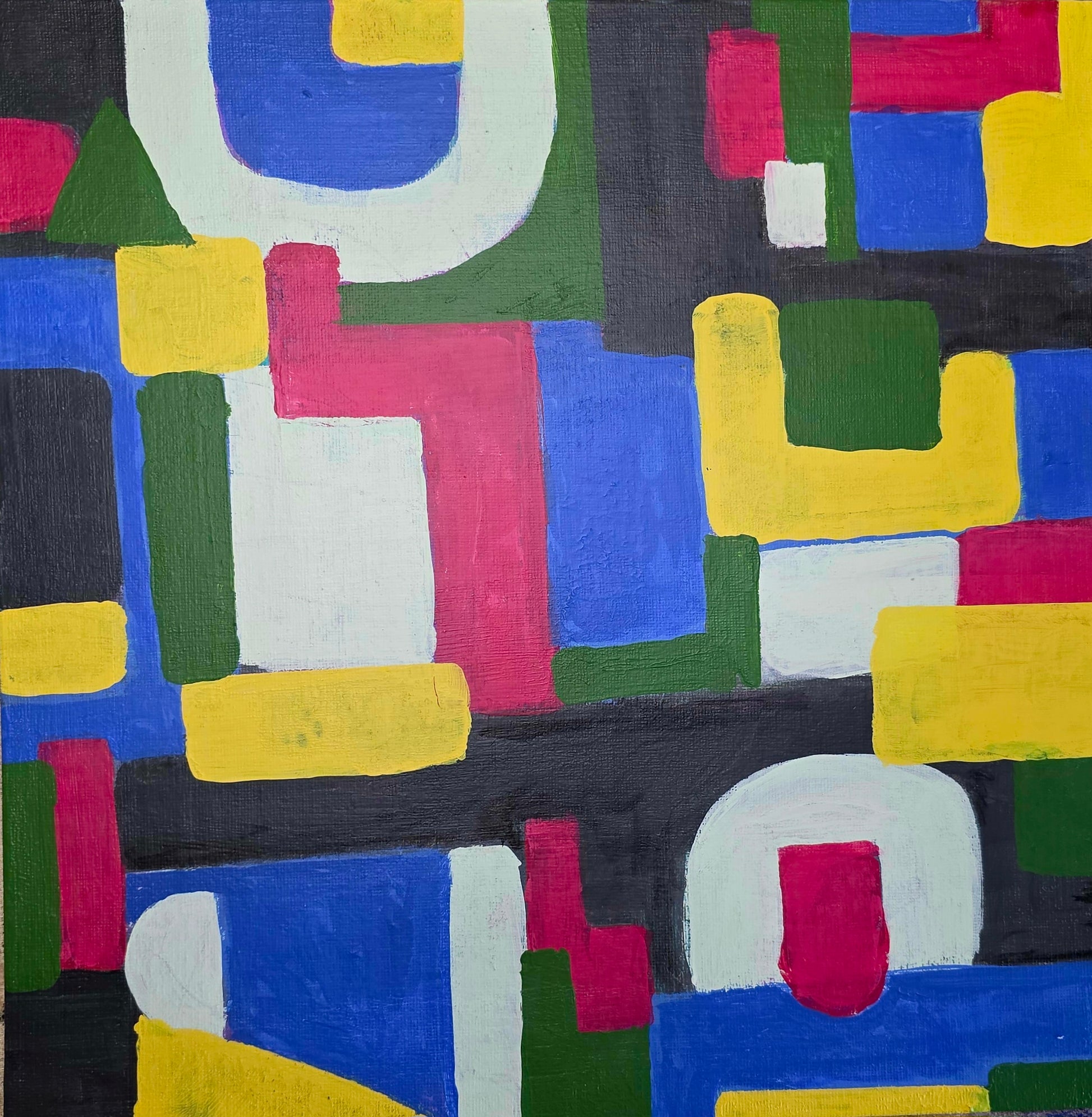 Introspection | Dot Series | 12" x 12" | Acrylic on canvas board | 2025 | Unframed