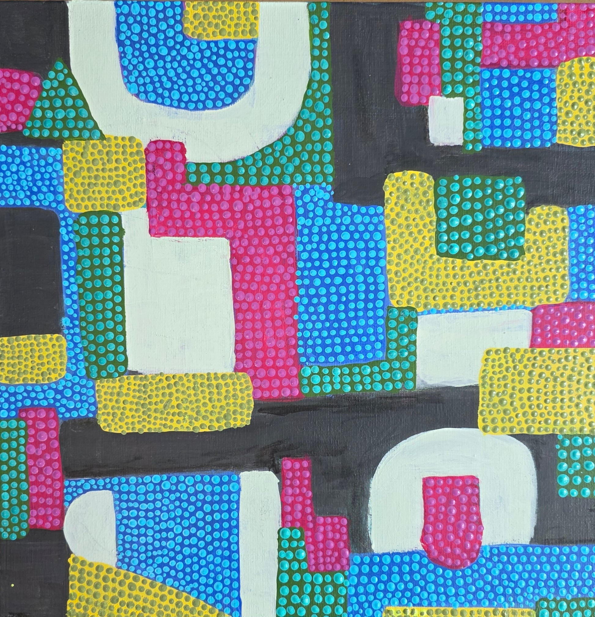 Introspection | Dot Series | 12" x 12" | Acrylic on canvas board | 2025 | Unframed