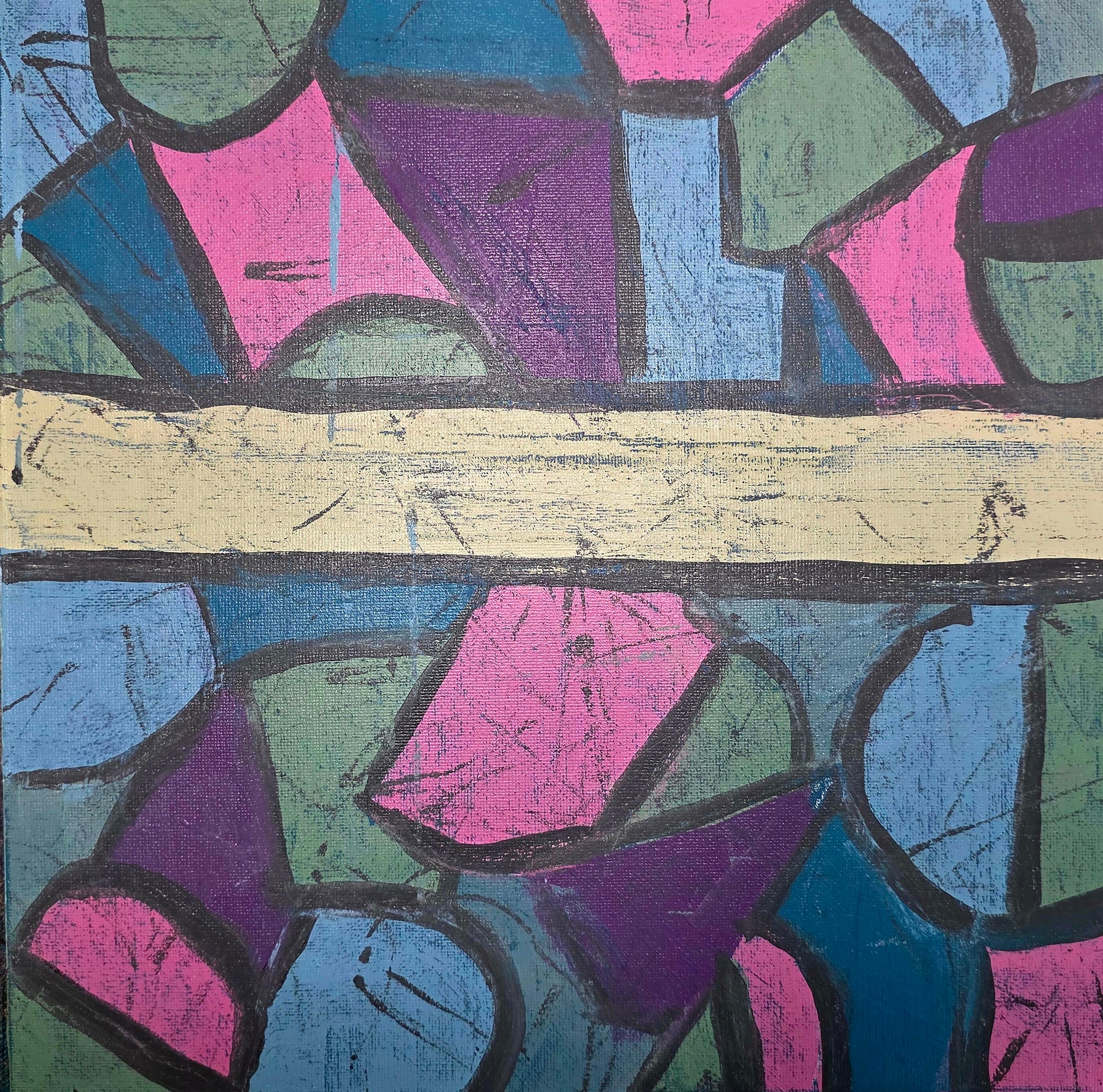 Solstice | Geometric Series | 12" x 12" | Acrylic on canvas board | 2025 | Unframed | SOLD