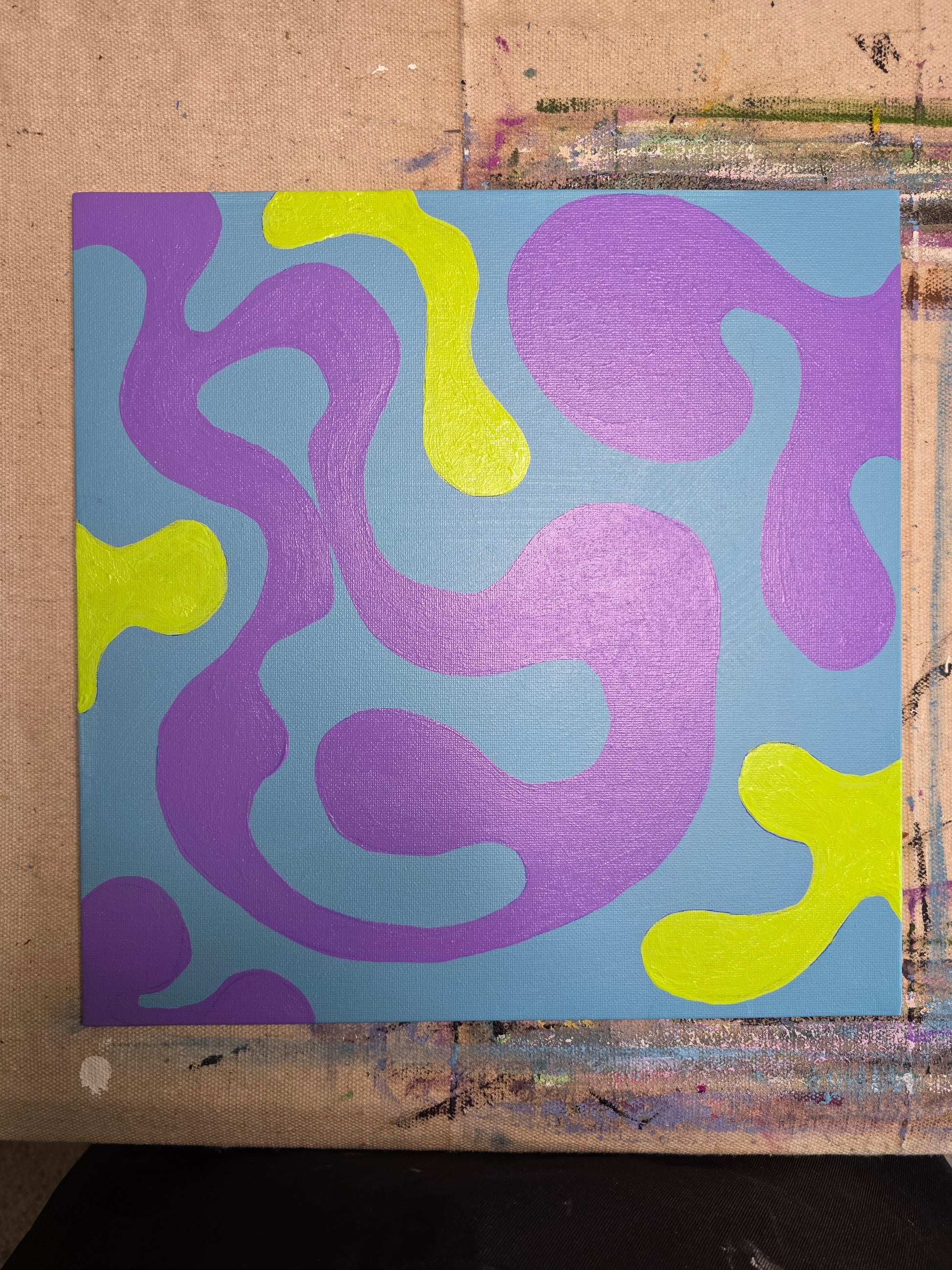 Underneath | Expression Series | 12" x 12" | Acrylic on canvas board | 2025 | Unframed