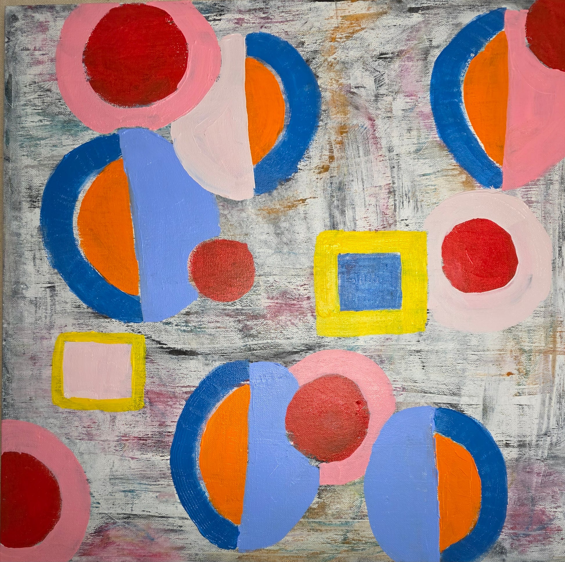 Circle Synch | Expression Series | 20" x 20" | Acrylic on canvas | 2025 | Unframed