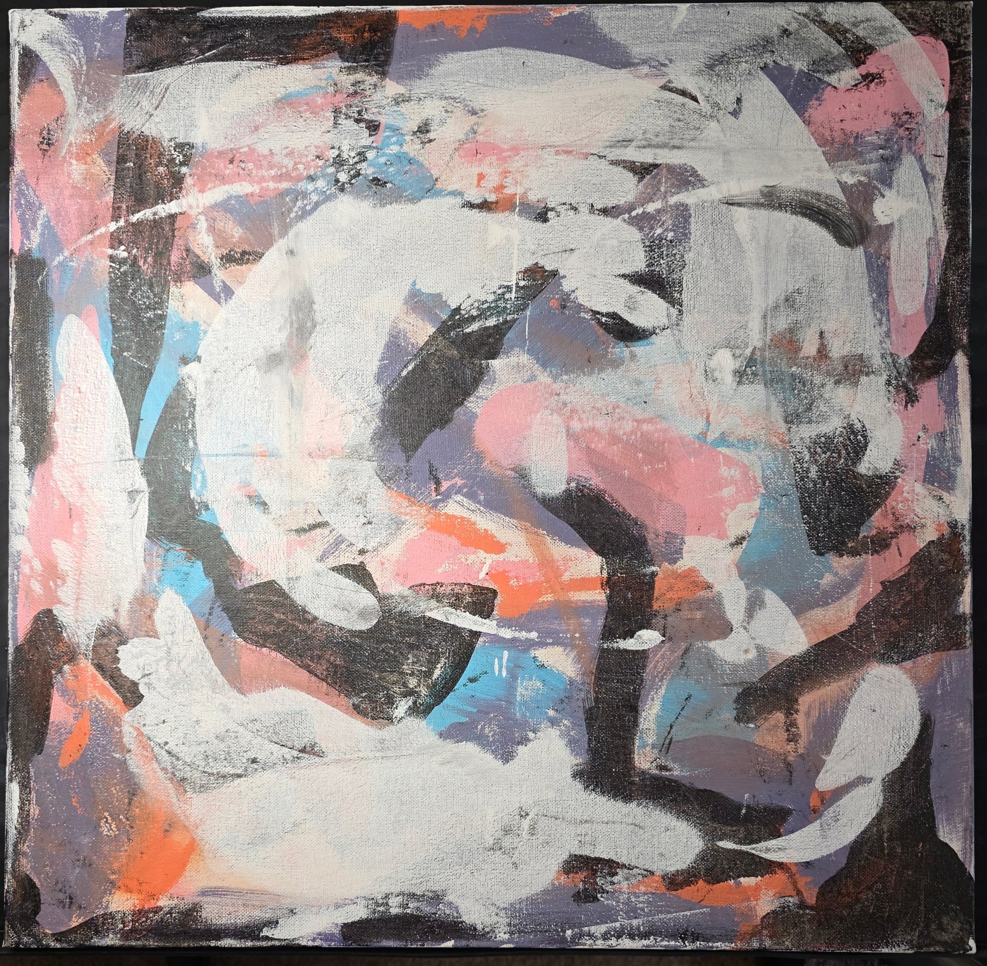 Flow | Expression Series | 20" x 20" | Acrylic and mixed media on canvas | 2025