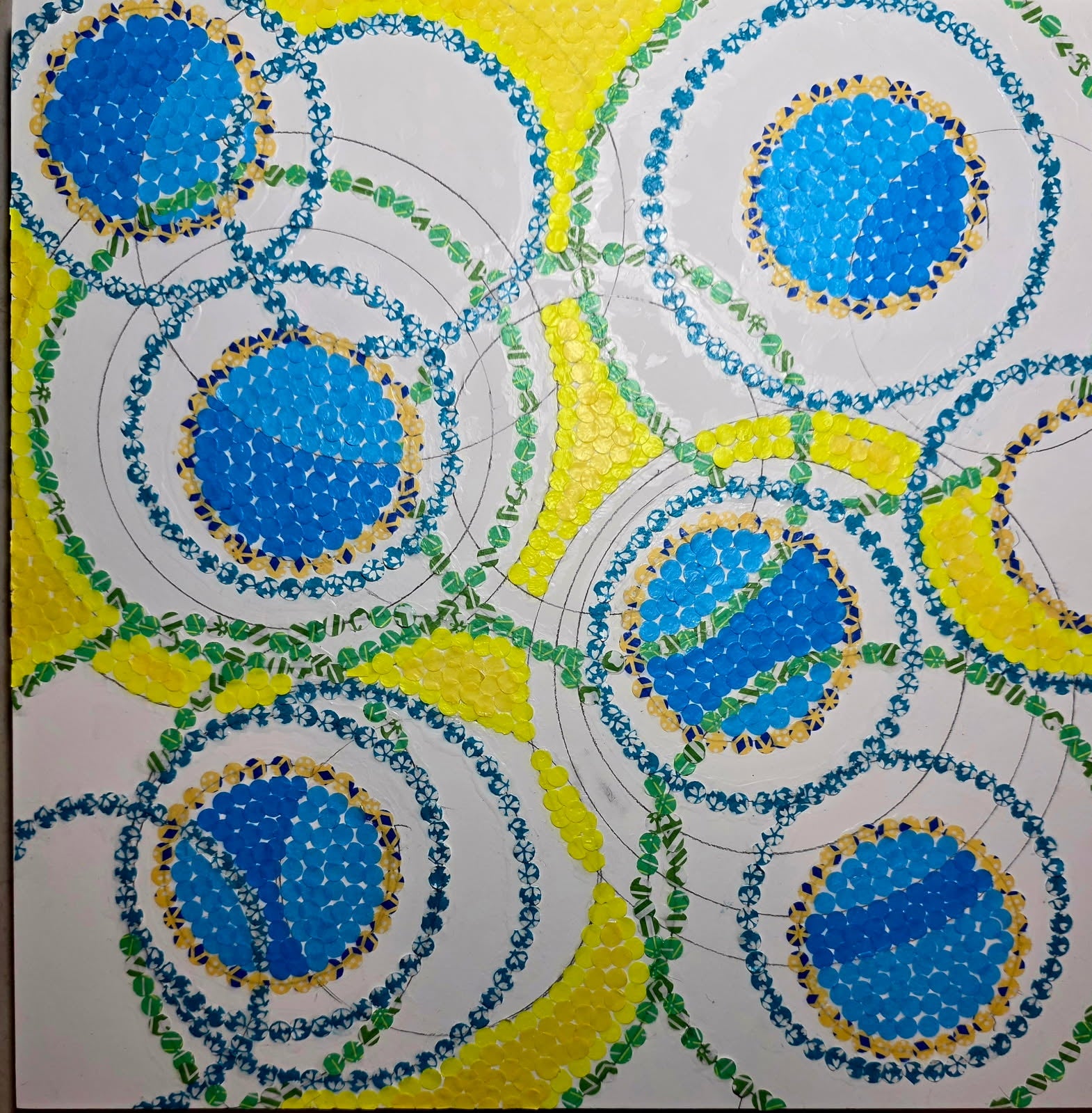 Light and Life | Dot Series | 12" x 12" | Mixed media on panel board | 2025 | Unframed