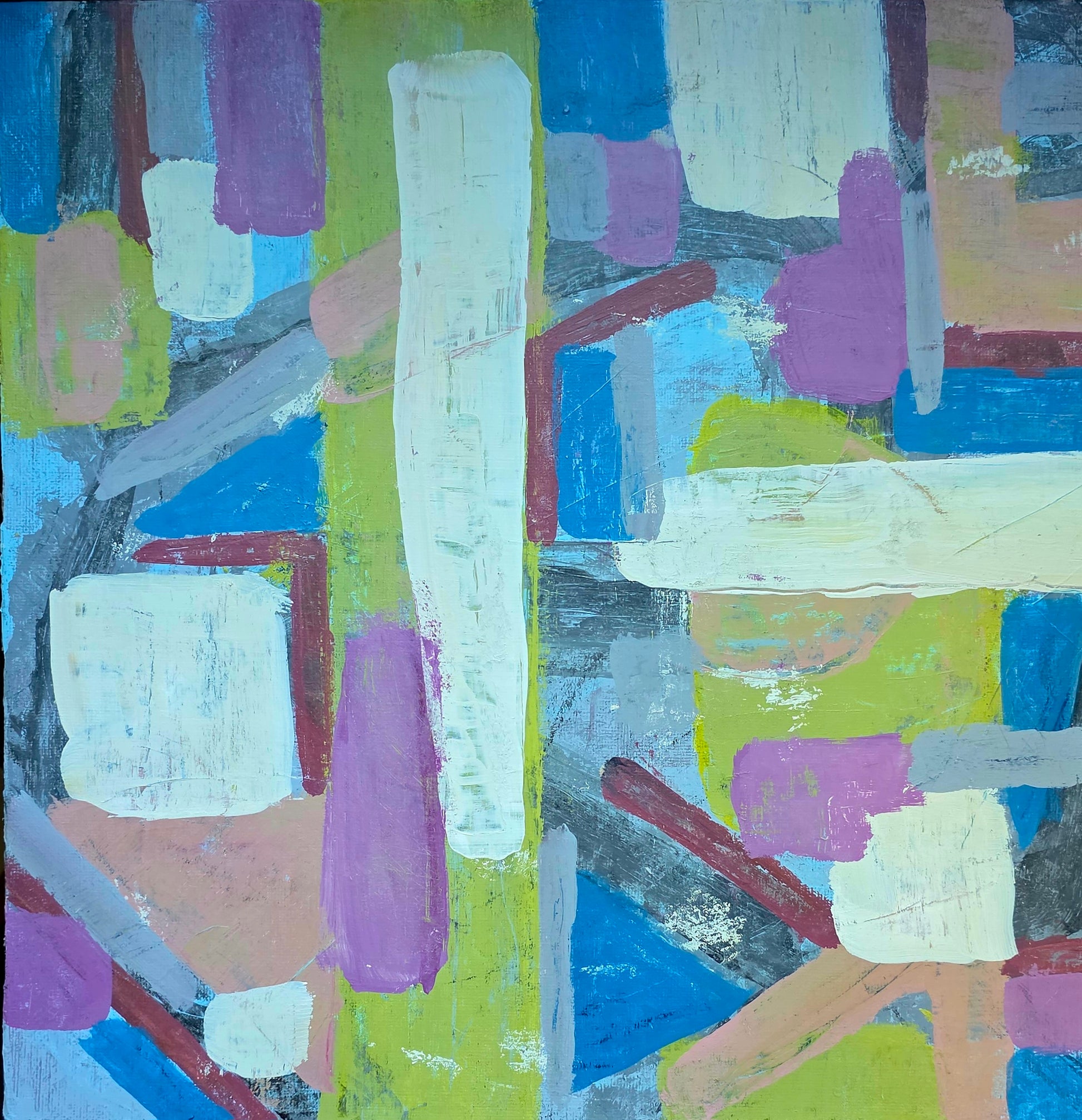 Control | Geometric Series | 12" x 12" | Acrylic on canvas board | 2025 | Unframed | SOLD