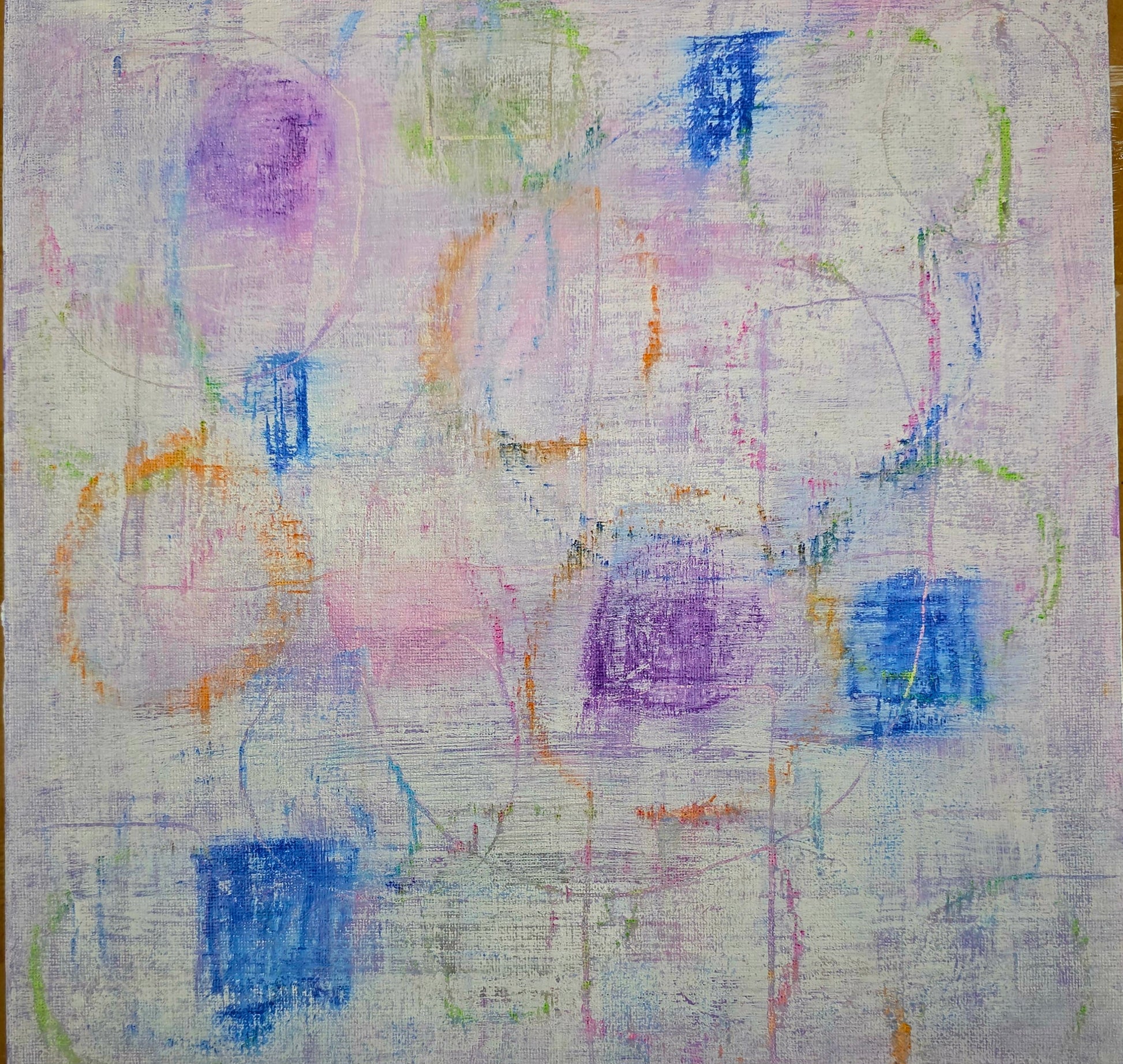 Hidden | Geometric Series | 12" x 12" | Acrylic on canvas board | 2025 | Unframed