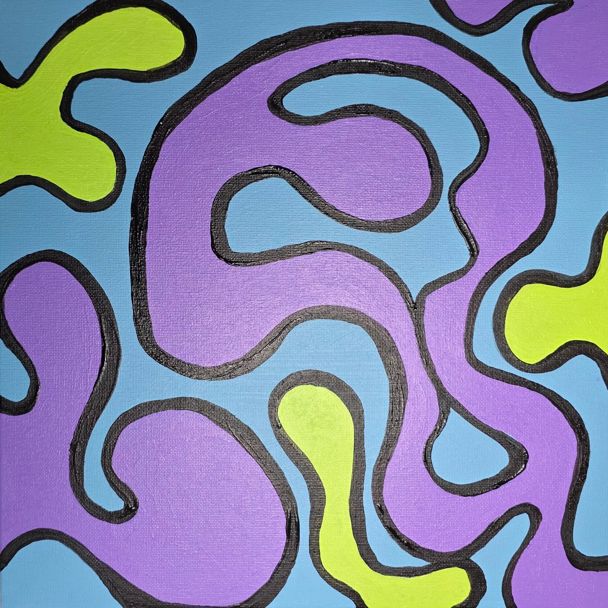 Underneath | Expression Series | 12" x 12" | Acrylic on canvas board | 2025 | Unframed