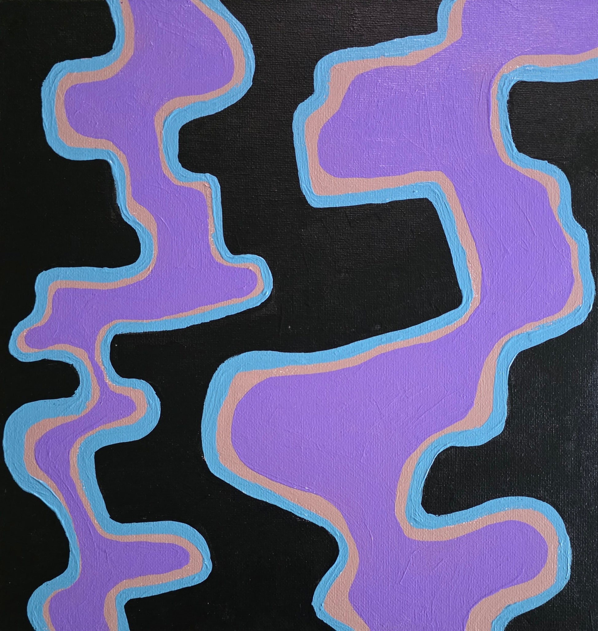 Wired | Expression Series | 12" x 12" | Acrylic on canvas board | 2025 | Unframed